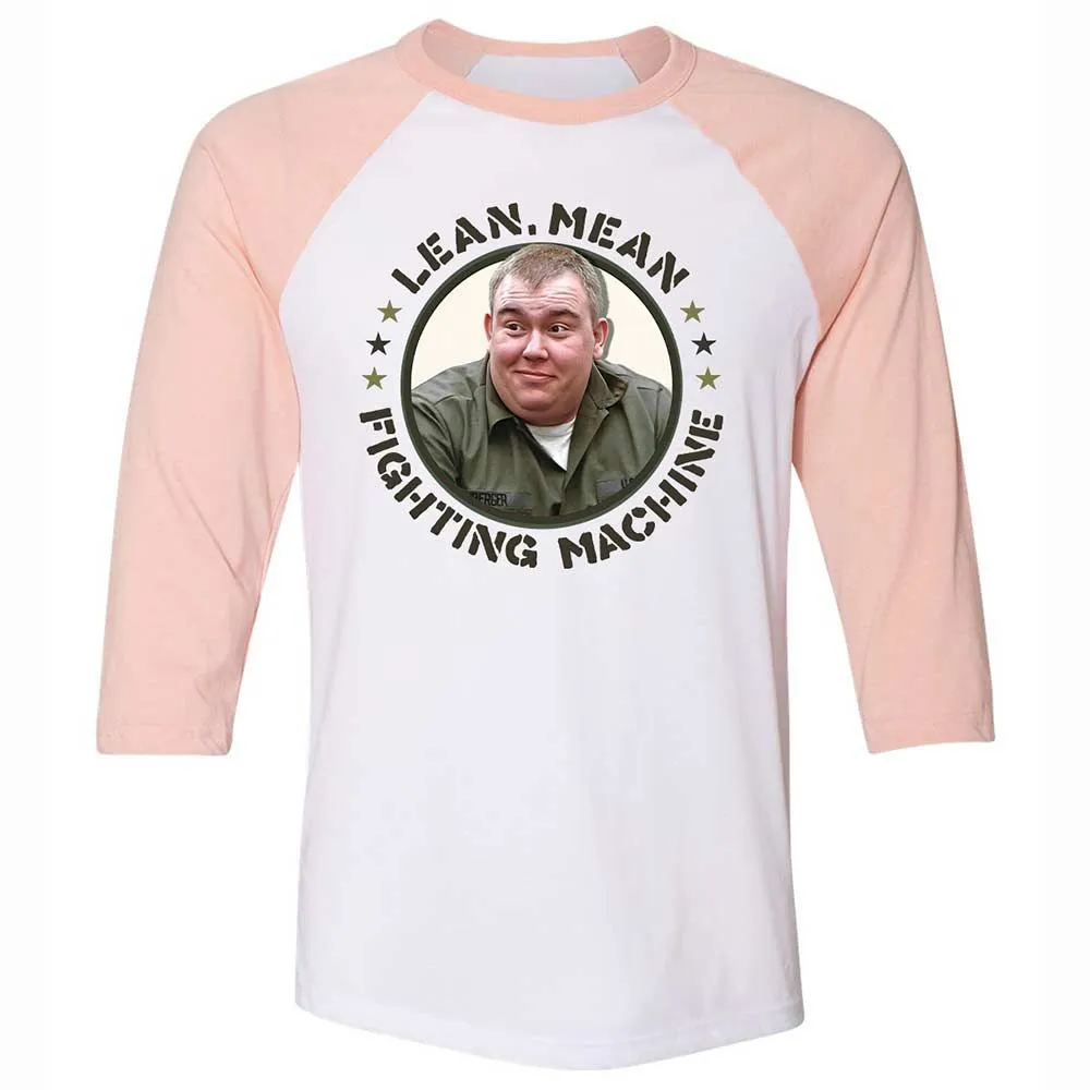Unisex 3/4 Baseball Tee - DUVT8K4M - White/Heather Peach - 5