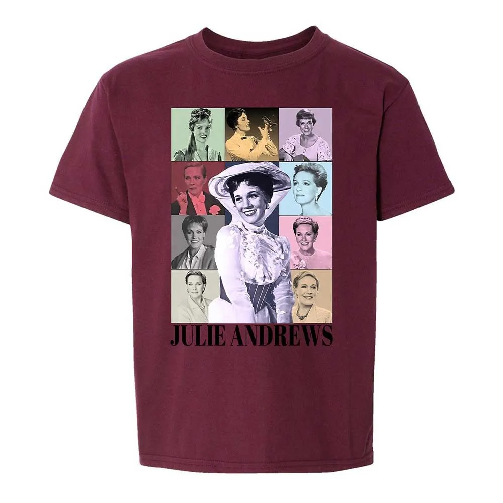 Kids T-Shirt - White - Maroon - 19