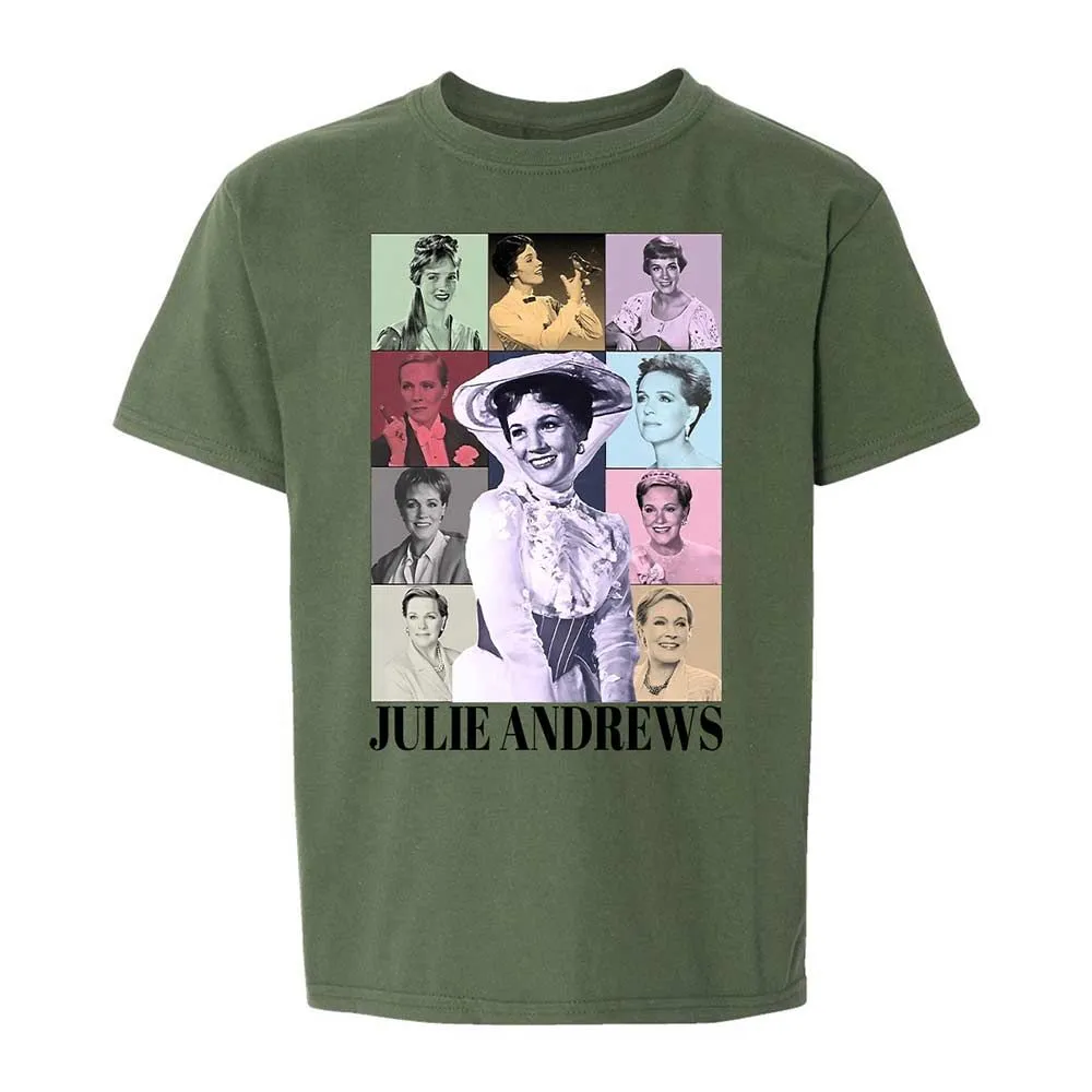 Kids T-Shirt - White - Military Green - 20