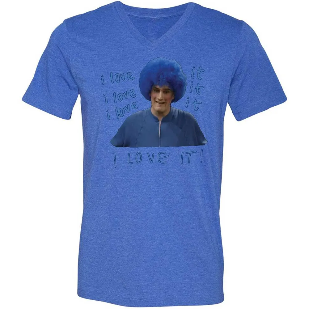 Unisex V-Neck T-Shirt - 136ESRPW - Heather True Royal - 4