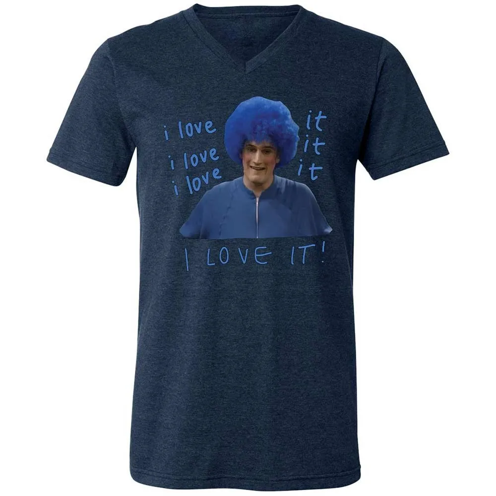 Unisex V-Neck T-Shirt - 136ESRPW - Heather Navy - 13