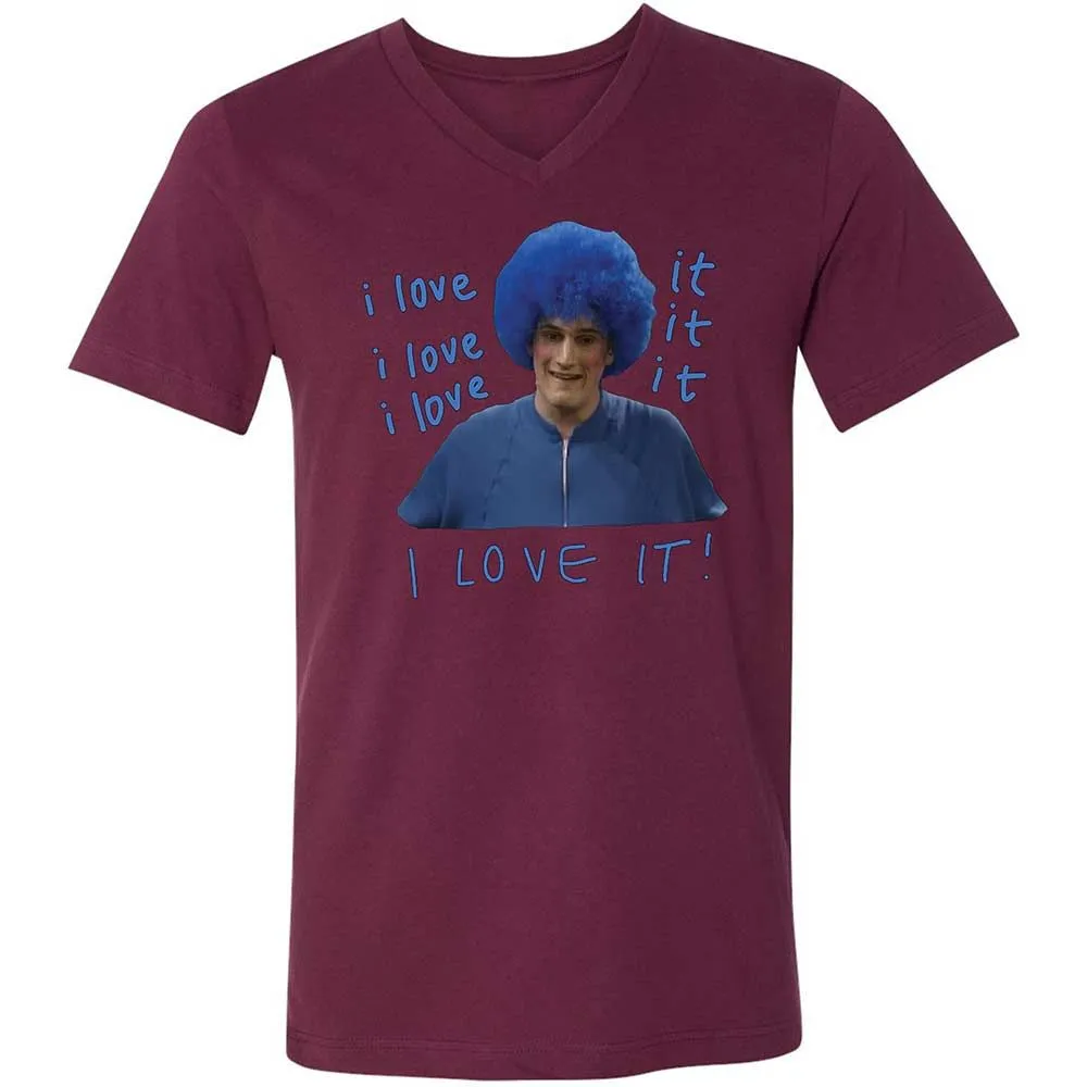 Unisex V-Neck T-Shirt - 136ESRPW - Maroon - 14