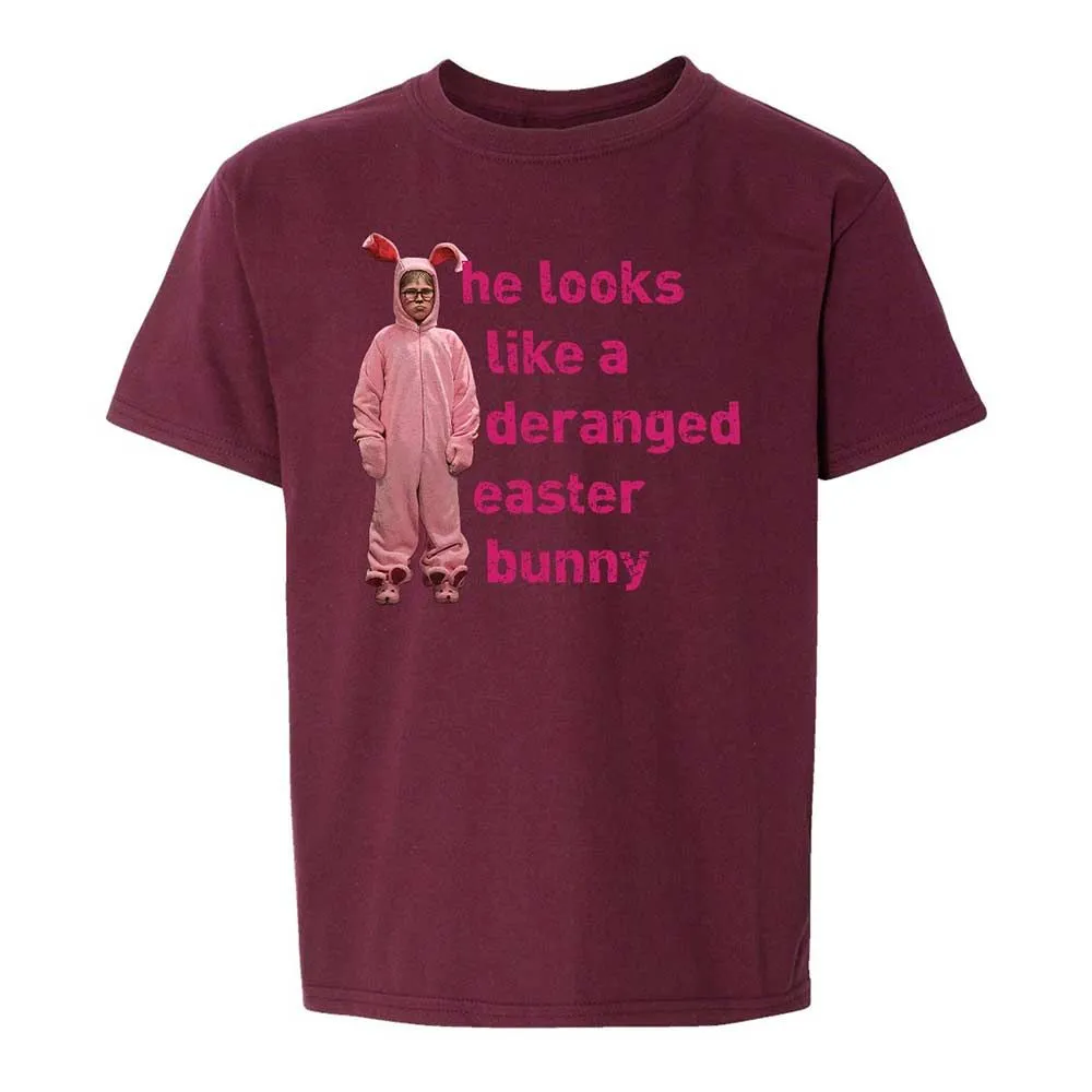He Looks Like a Deranged Easter Bunny - Maroon - 19