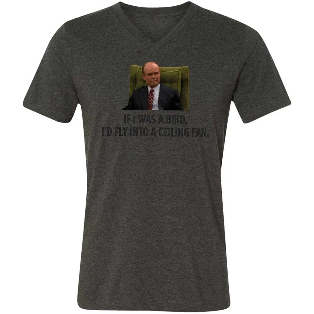 Unisex V-Neck T-Shirt - GWV24G7F - Dark Grey Heather - 8