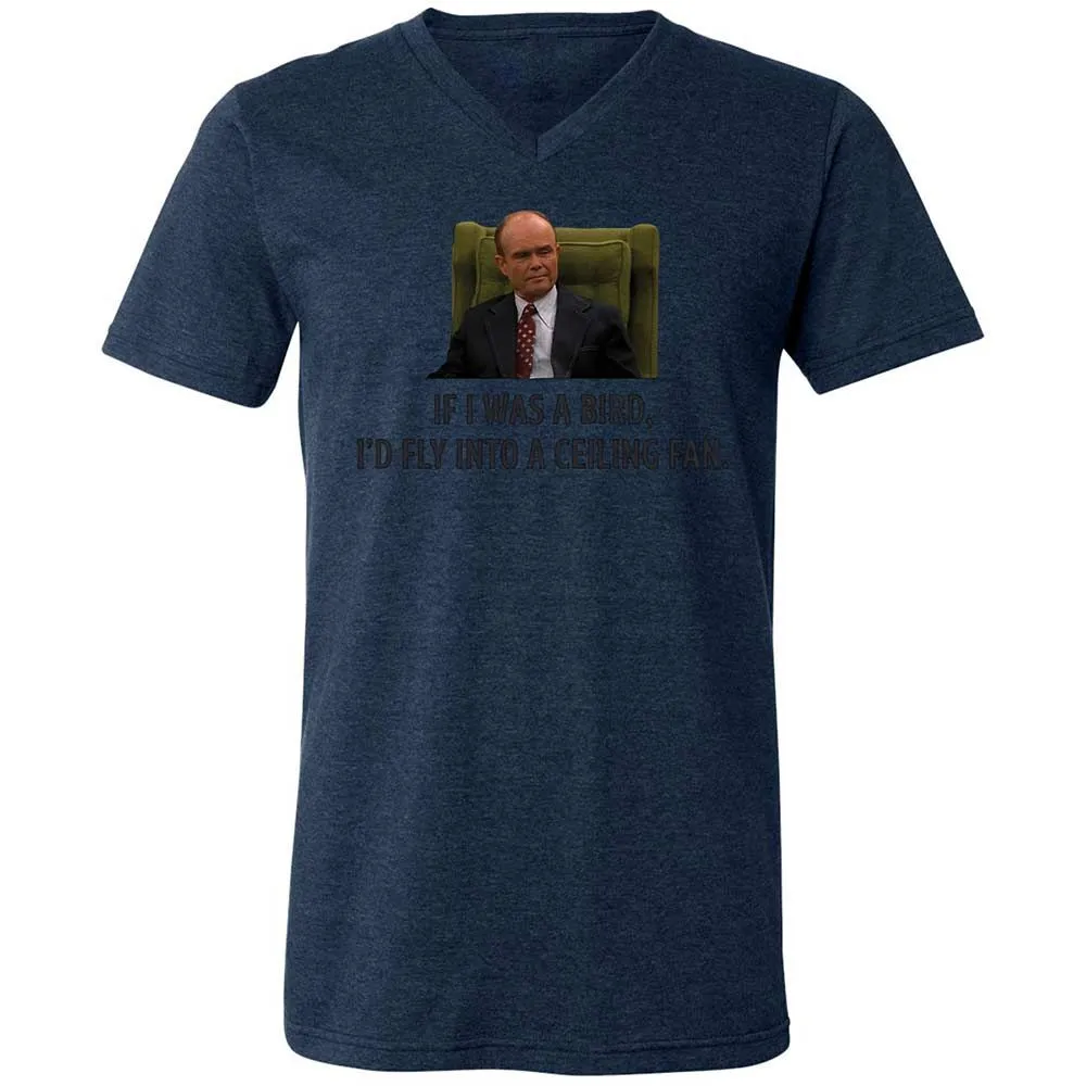 Unisex V-Neck T-Shirt - GWV24G7F - Heather Navy - 13