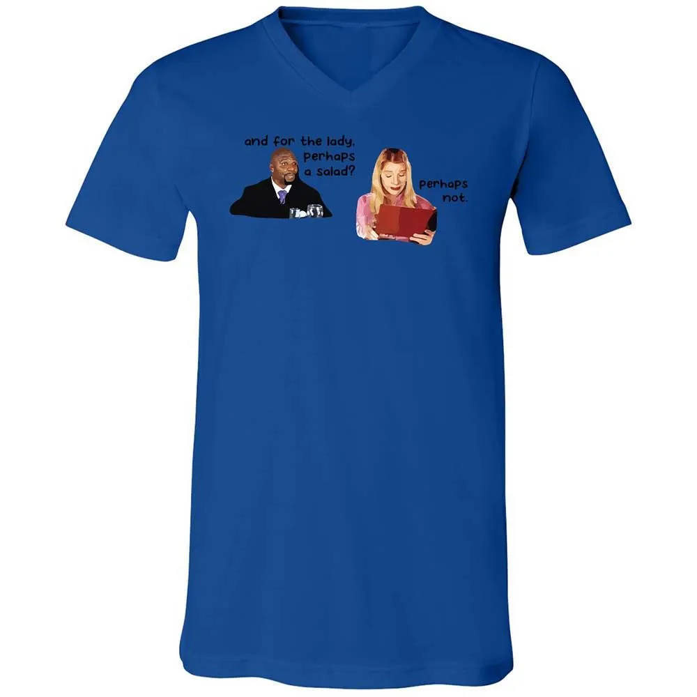 Unisex V-Neck T-Shirt - CBVWTR2Z - True Royal - 3