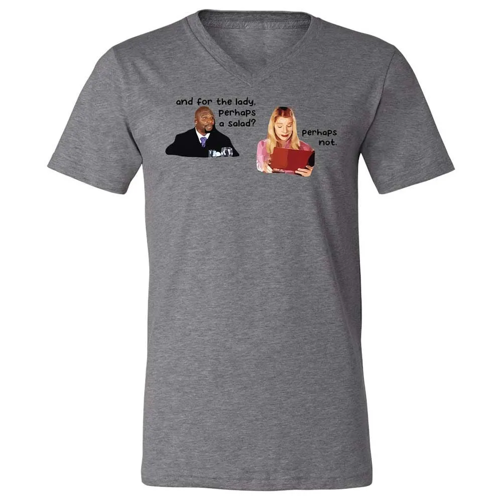 Unisex V-Neck T-Shirt - CBVWTR2Z - Deep Heather - 9