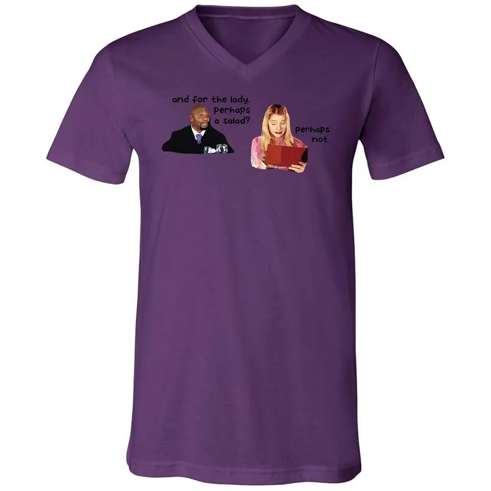Unisex V-Neck T-Shirt - CBVWTR2Z - Team Purple - 10