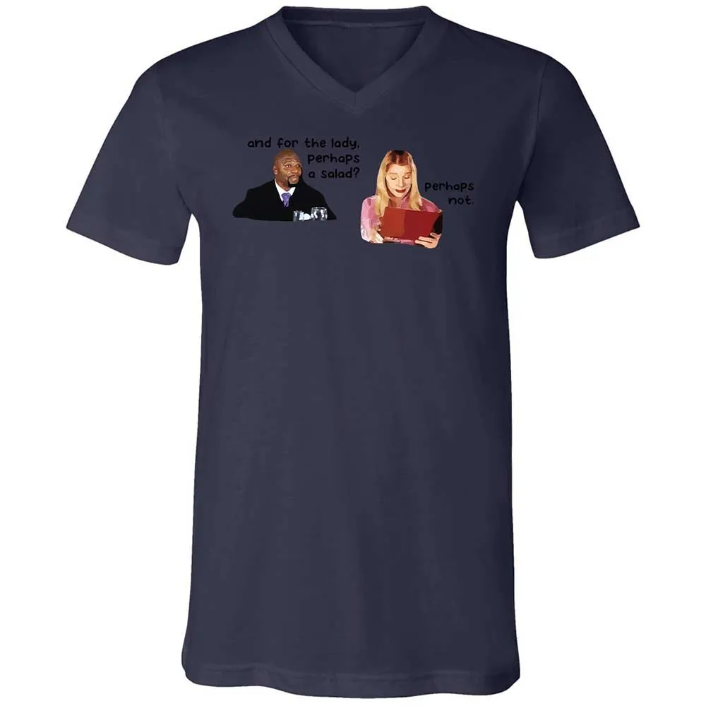 Unisex V-Neck T-Shirt - CBVWTR2Z - Navy - 12