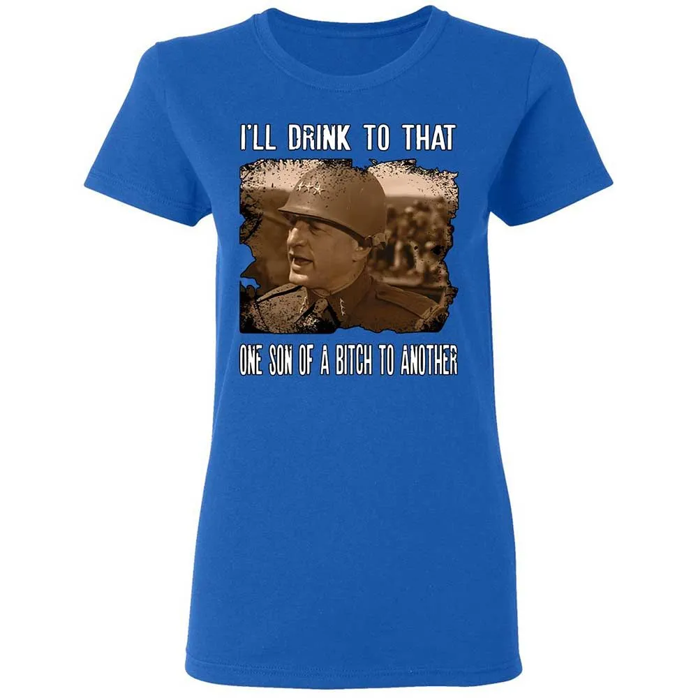 Women's T-Shirt - A4LZNYUJ - Royal - 3
