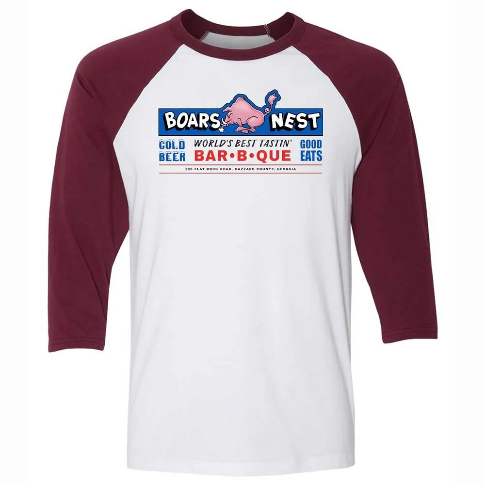 The Boars Nest - White/Maroon - 7