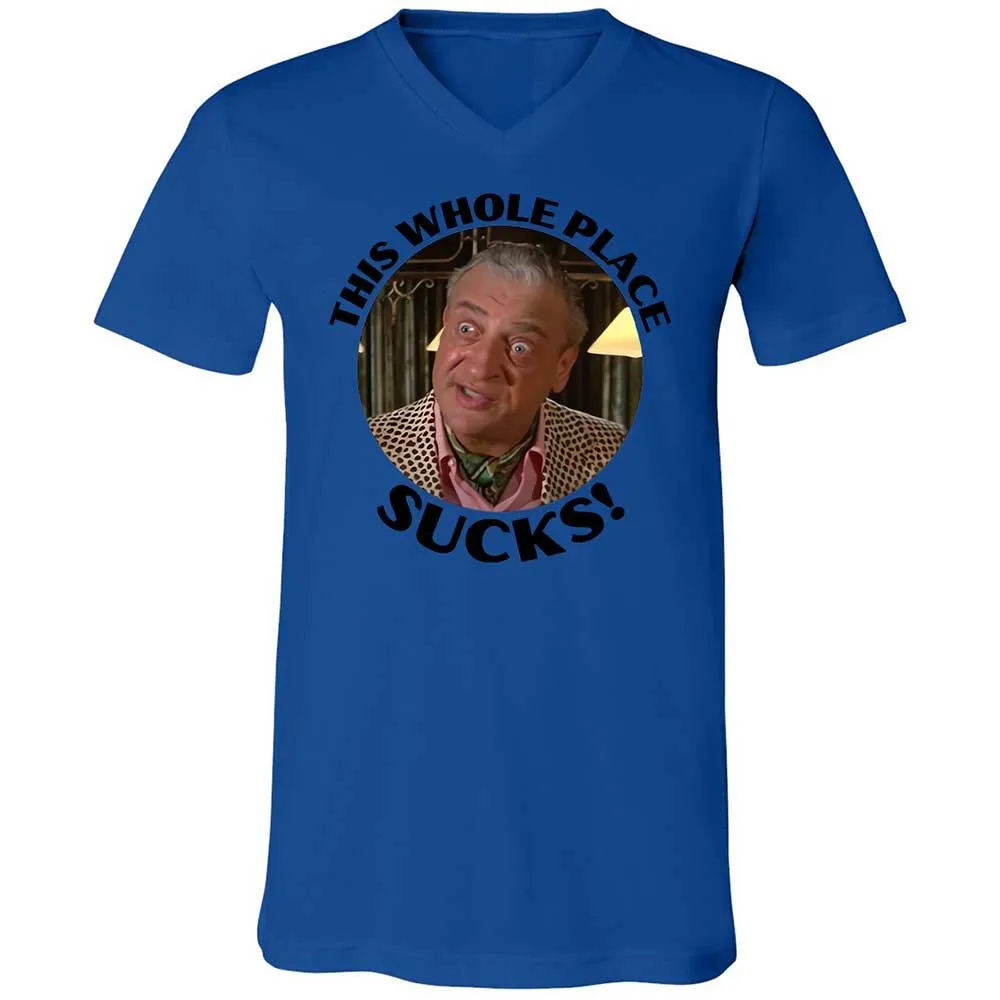 Unisex V-Neck T-Shirt - UZTSN6TW - True Royal - 3