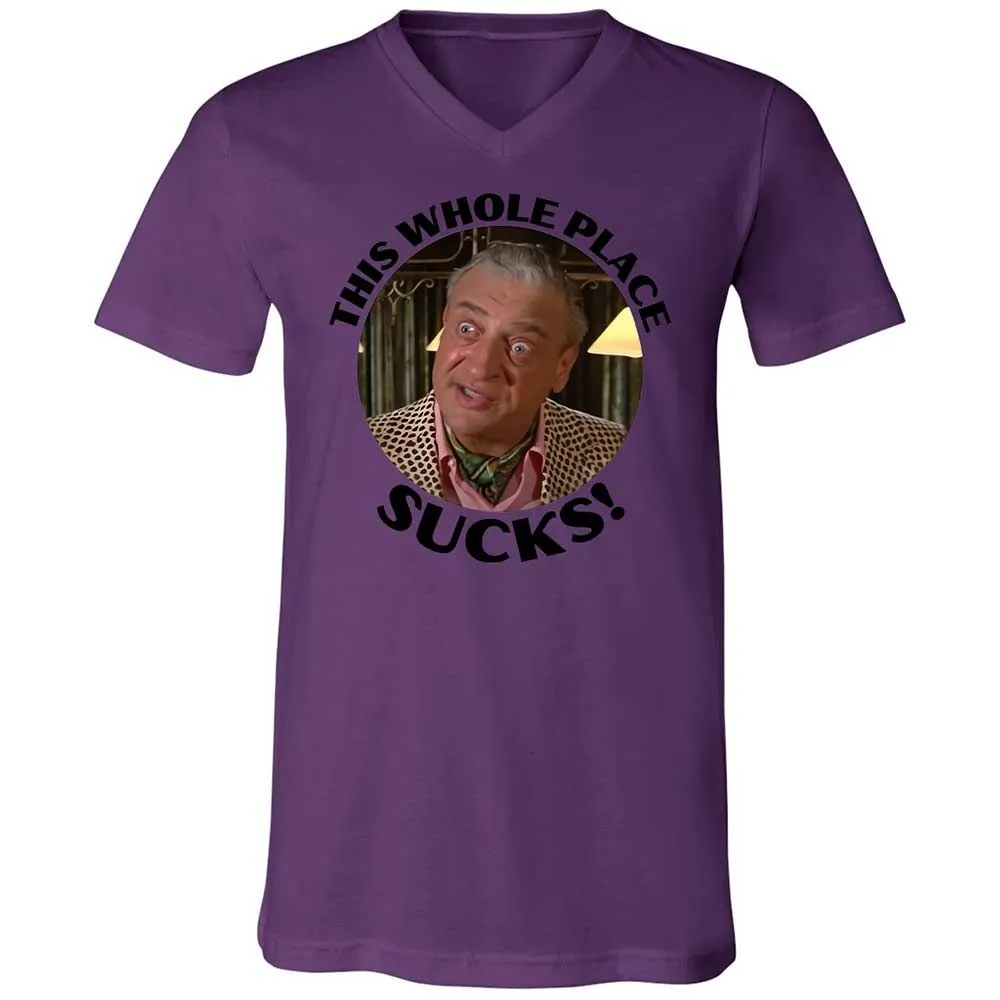 Unisex V-Neck T-Shirt - UZTSN6TW - Team Purple - 10