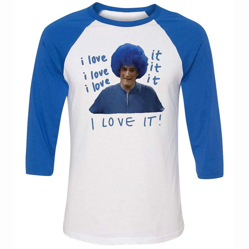 Unisex 3/4 Baseball Tee - M3W3BMBC - White/True Royal - 10