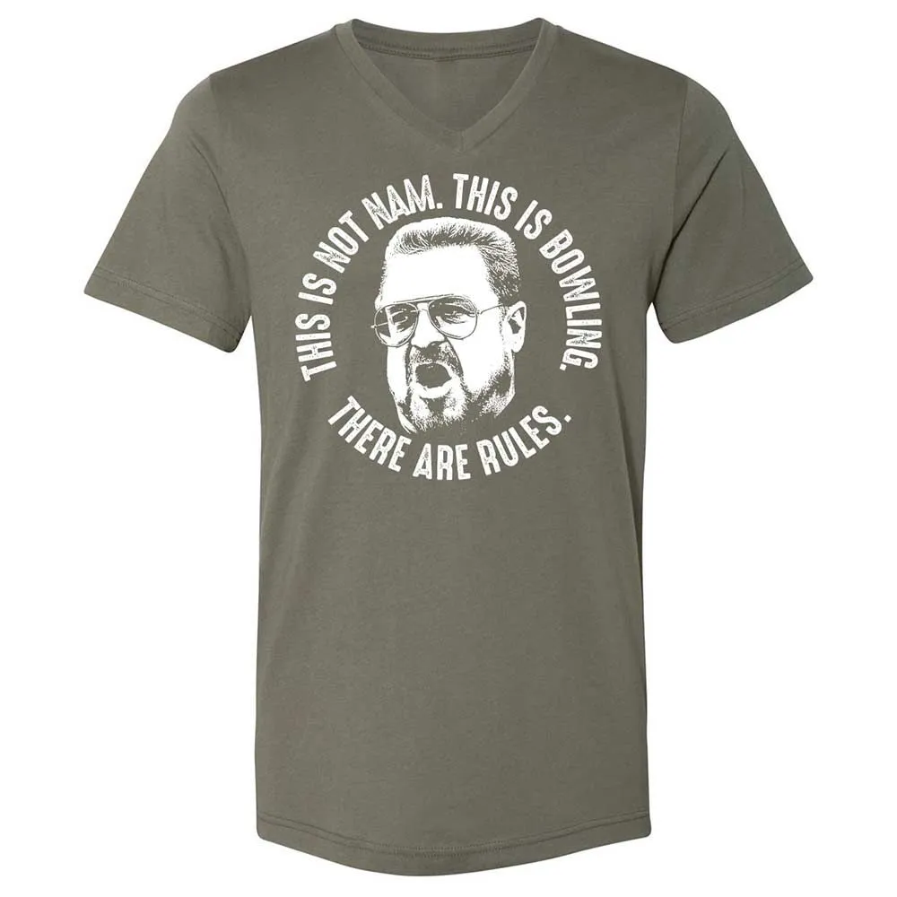Unisex V-Neck T-Shirt - DUFJ6JZK - Military Green - 11