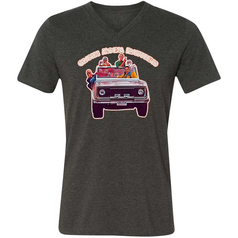 Unisex V-Neck T-Shirt - N4HQE1B5 - Dark Grey Heather - 9