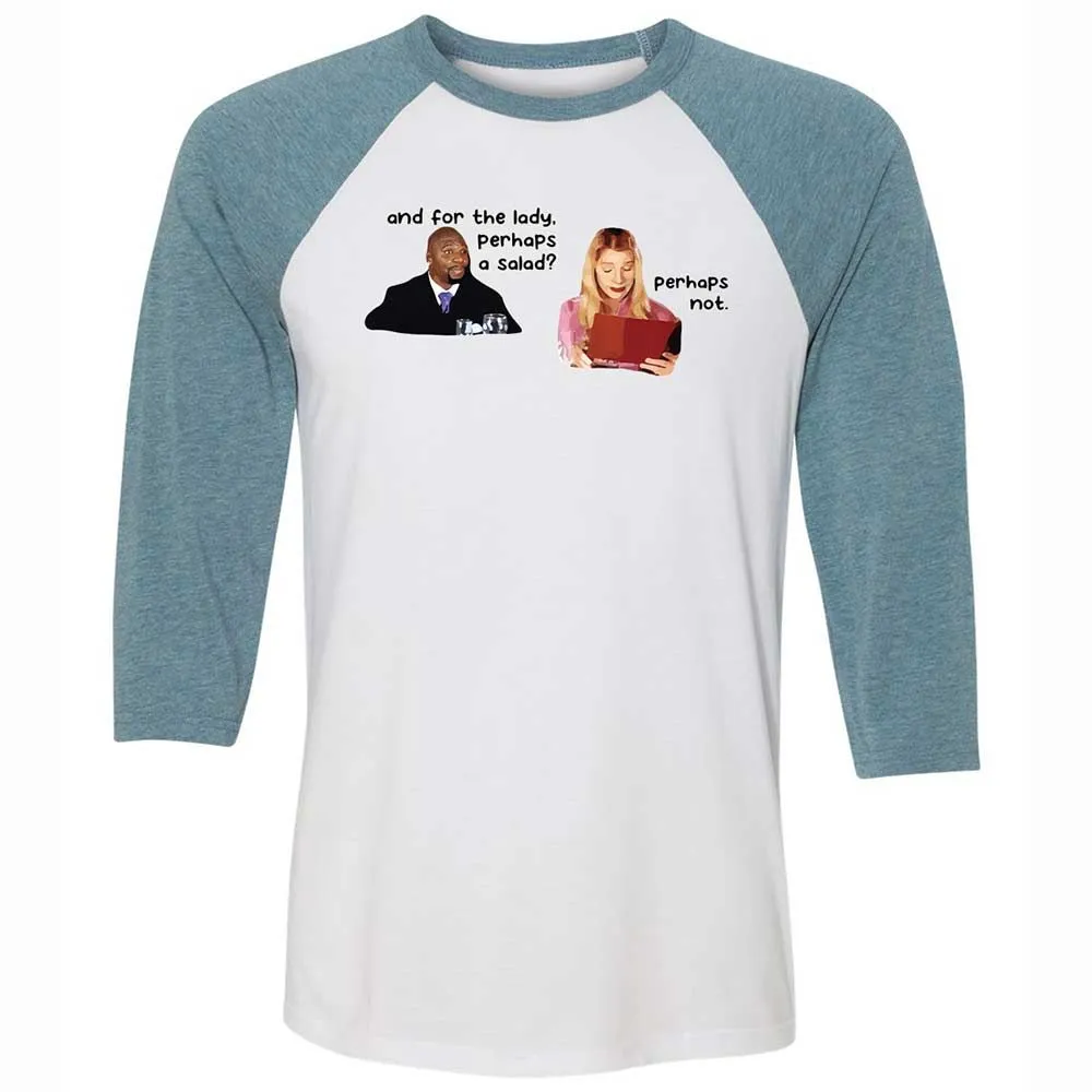 Unisex 3/4 Baseball Tee - P3DVU6E8 - White/Denim - 3