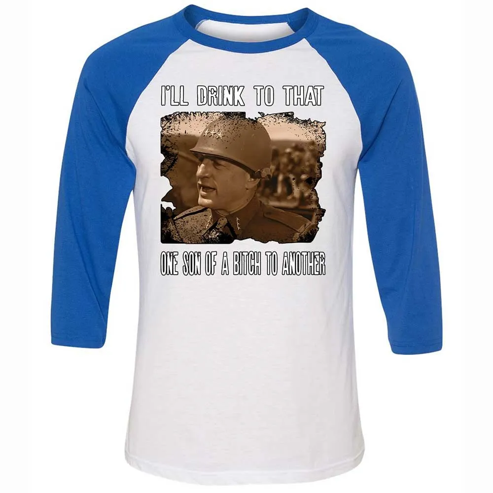 Unisex 3/4 Baseball Tee - N9WQAD78 - White/True Royal - 10