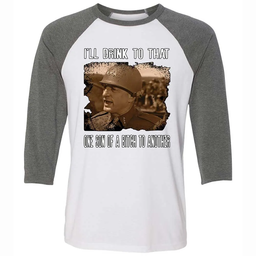 Unisex 3/4 Baseball Tee - N9WQAD78 - White/Deep Heather - 11