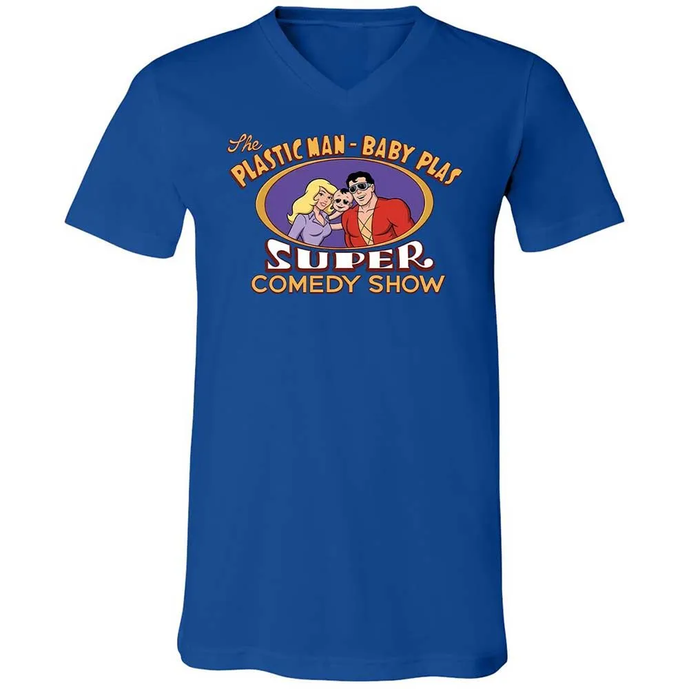 Unisex V-Neck T-Shirt - RZEMQHBU - True Royal - 4