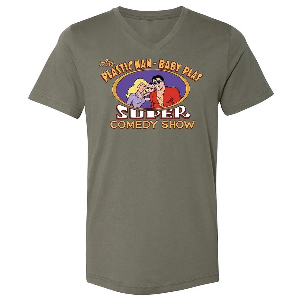 Unisex V-Neck T-Shirt - RZEMQHBU - Military Green - 11