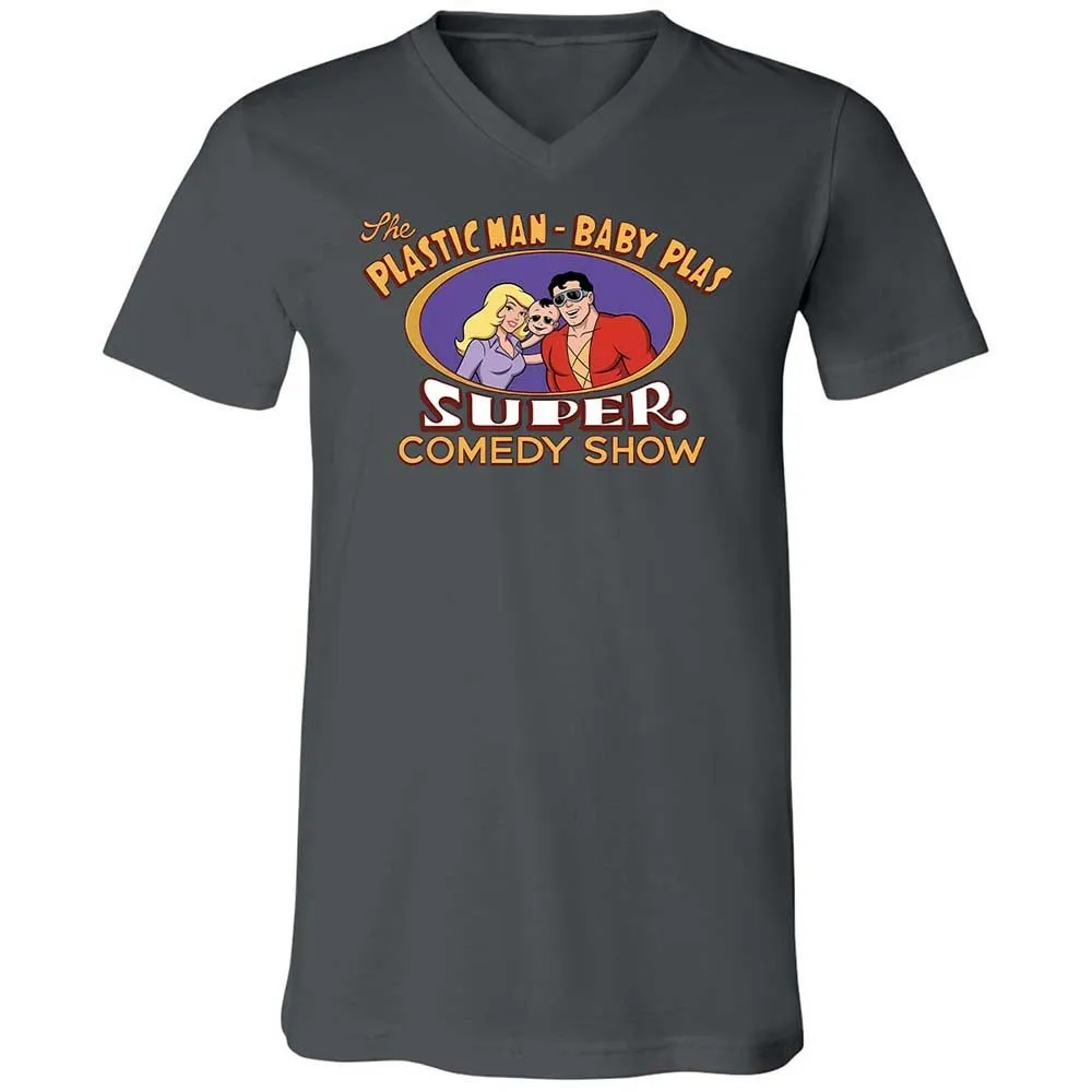 Unisex V-Neck T-Shirt - RZEMQHBU - Asphalt - 13