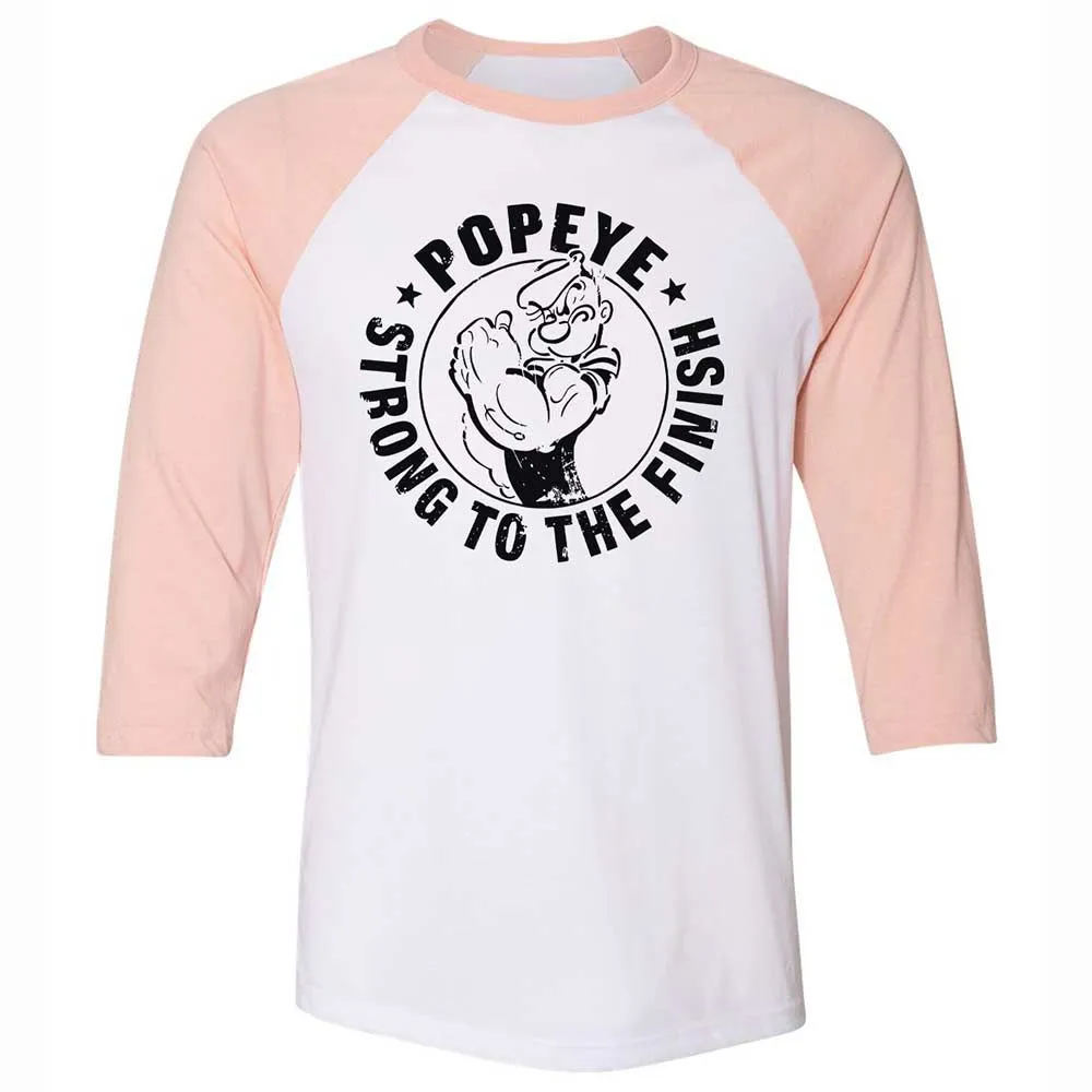 Unisex 3/4 Baseball Tee - 9WKWUFMW - White/Heather Peach - 5