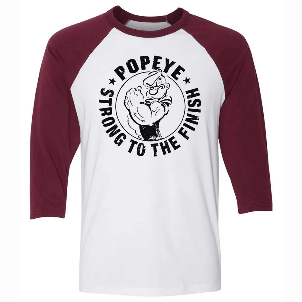 Unisex 3/4 Baseball Tee - 9WKWUFMW - White/Maroon - 7