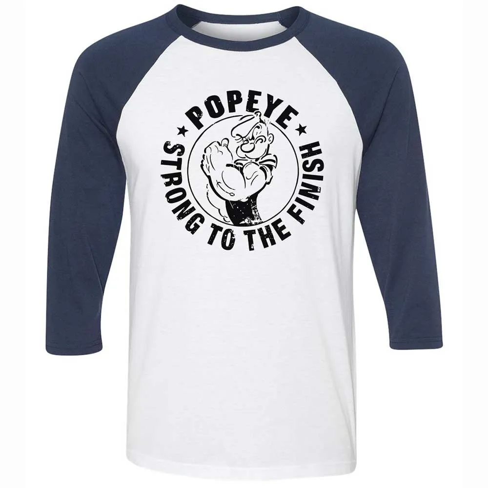 Unisex 3/4 Baseball Tee - 9WKWUFMW - White/Navy - 8