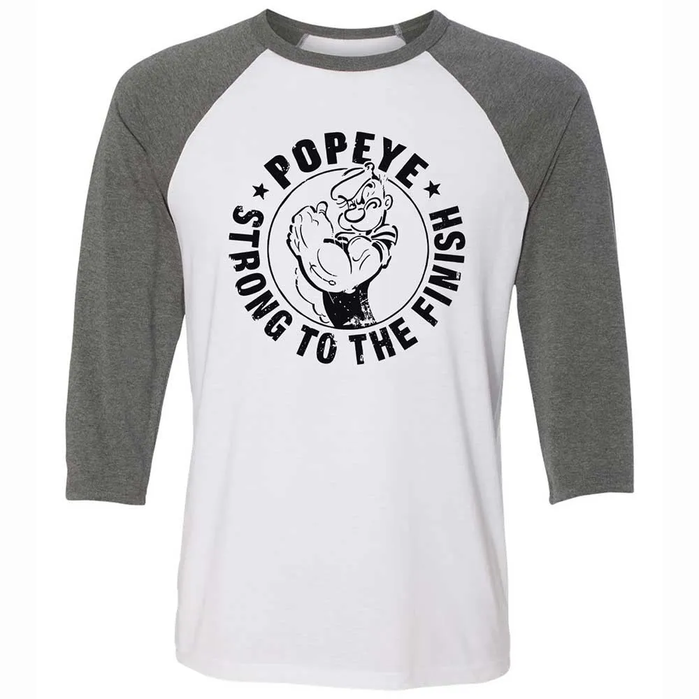 Unisex 3/4 Baseball Tee - 9WKWUFMW - White/Deep Heather - 11