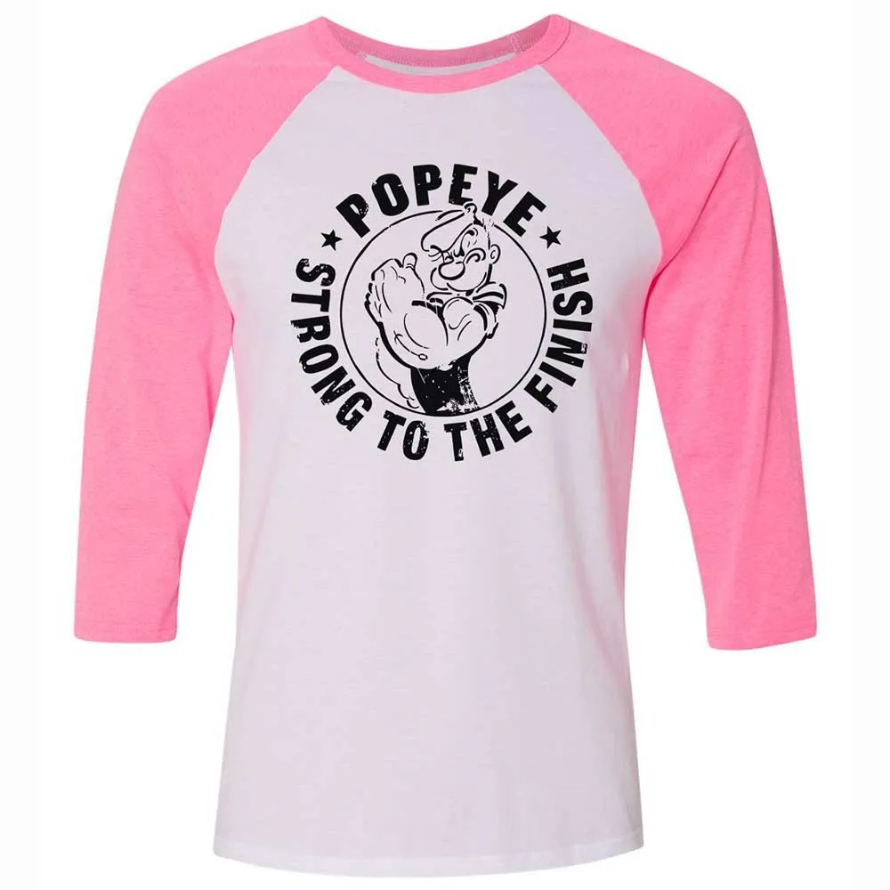 Unisex 3/4 Baseball Tee - 9WKWUFMW - White/Neon Pink - 12