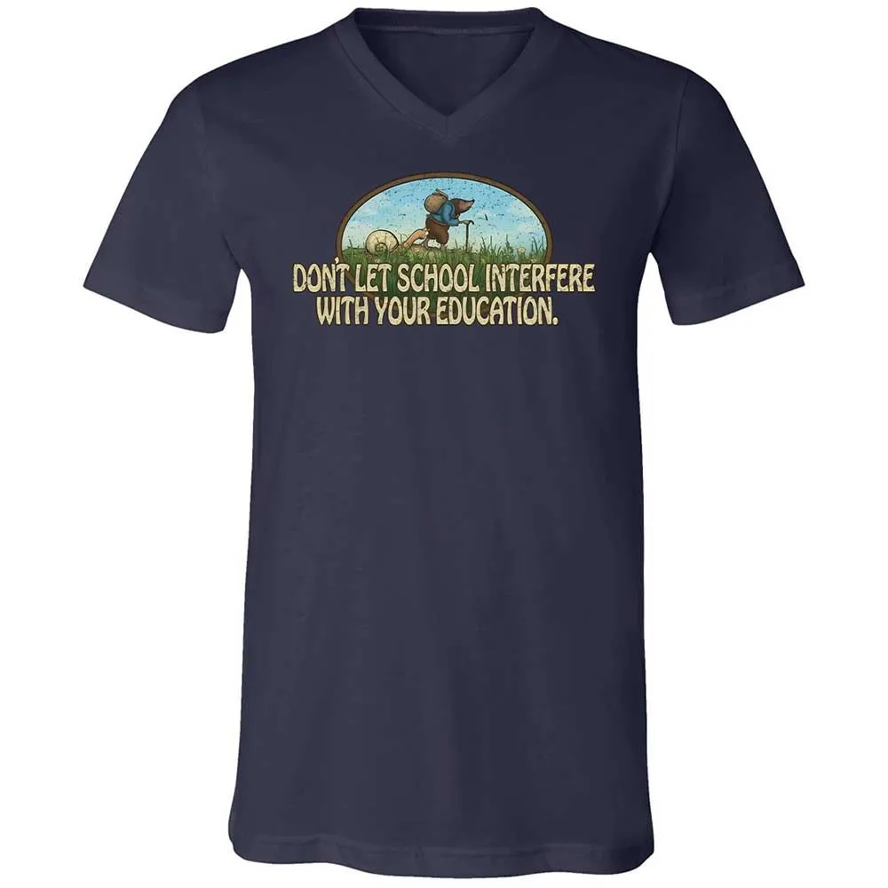 Don't Let School Interfere With Your Education - Navy - 12