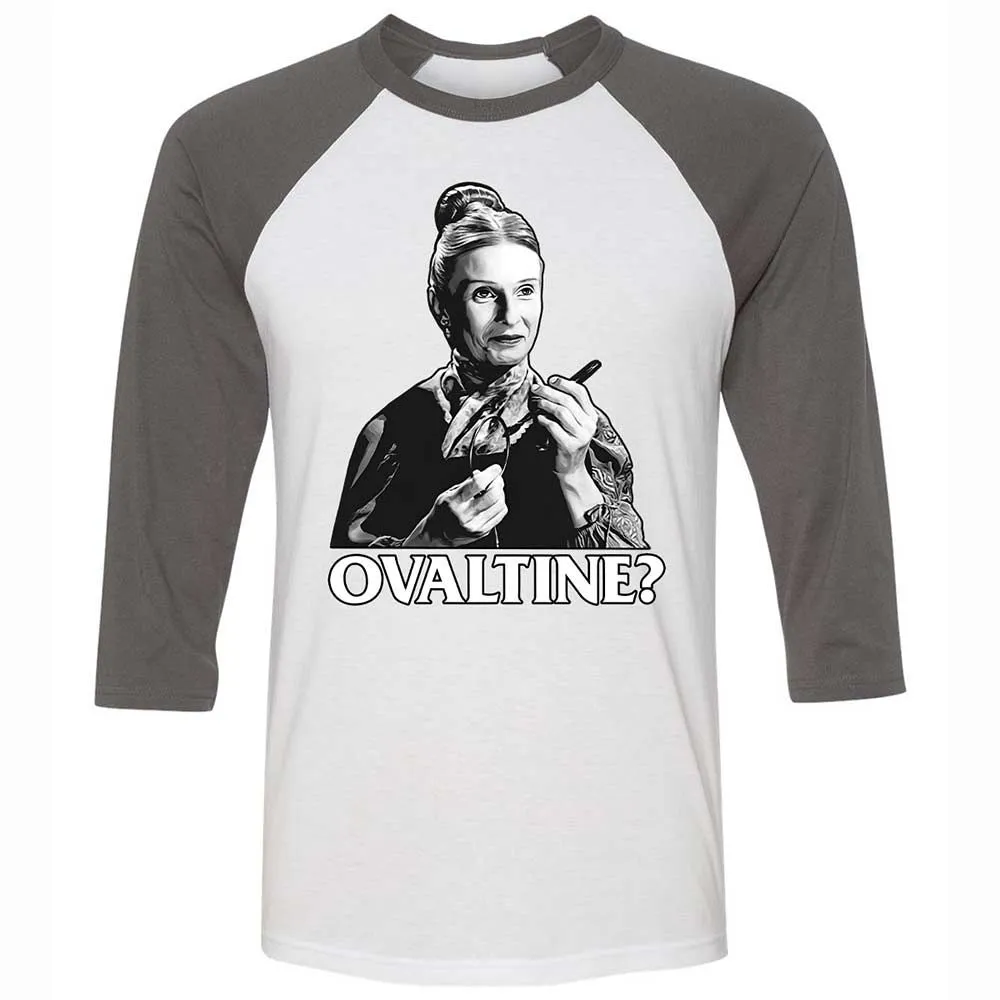 Unisex 3/4 Baseball Tee - QF8ZS3HB - White/Asphalt - 2