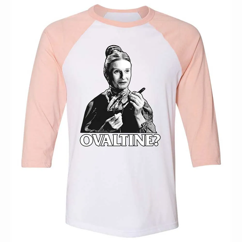 Unisex 3/4 Baseball Tee - QF8ZS3HB - White/Heather Peach - 5