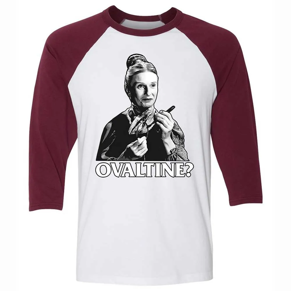 Unisex 3/4 Baseball Tee - QF8ZS3HB - White/Maroon - 7