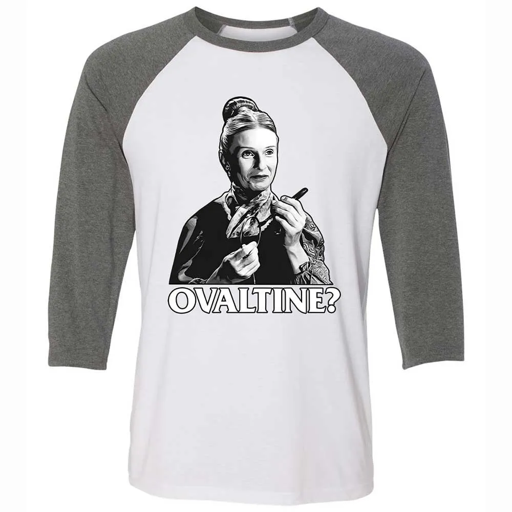 Unisex 3/4 Baseball Tee - QF8ZS3HB - White/Deep Heather - 11
