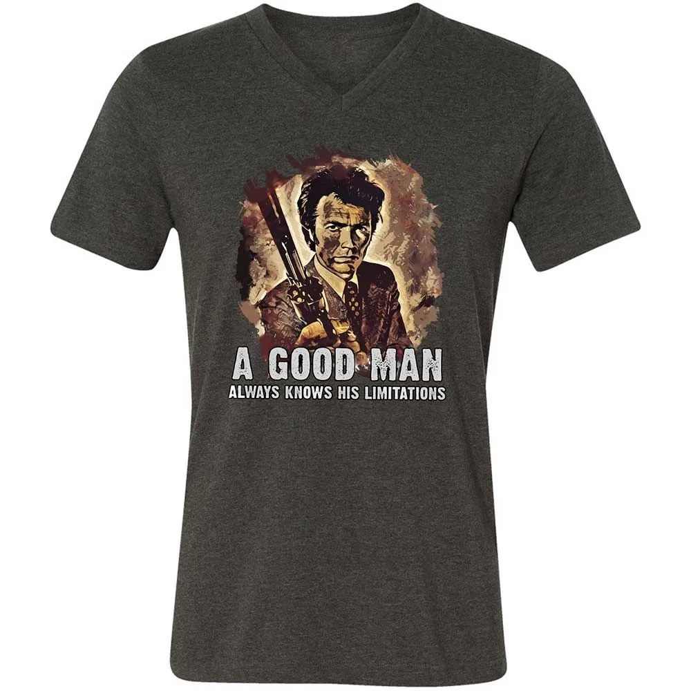 A good man always knows his limitations - Dark Grey Heather - 8