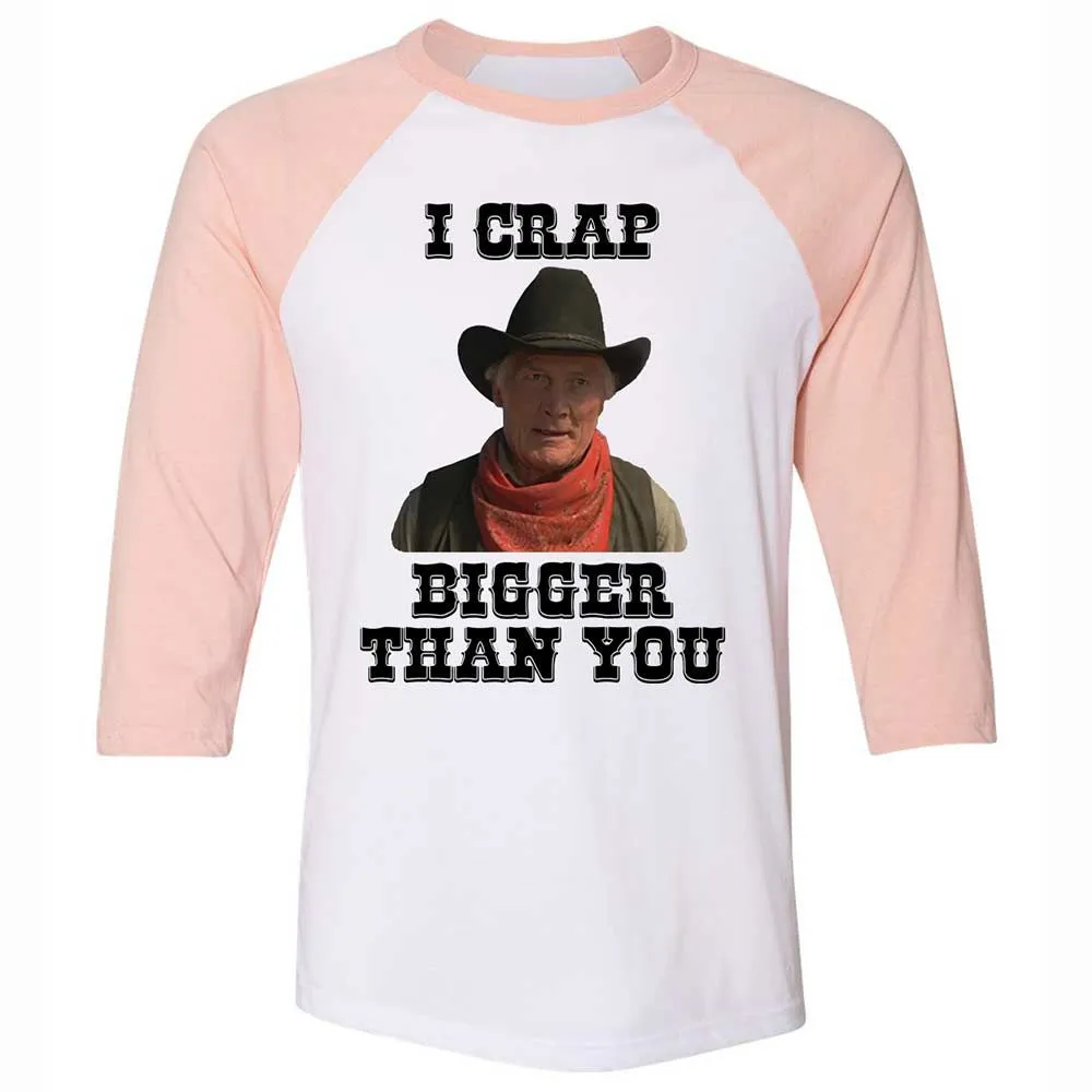 I Crap Bigger Than You - White/Heather Peach - 5