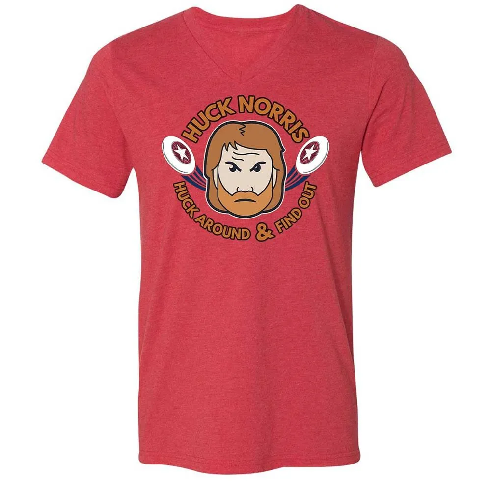 Unisex V-Neck T-Shirt - LNYD3Y8C - Heather Red - 6