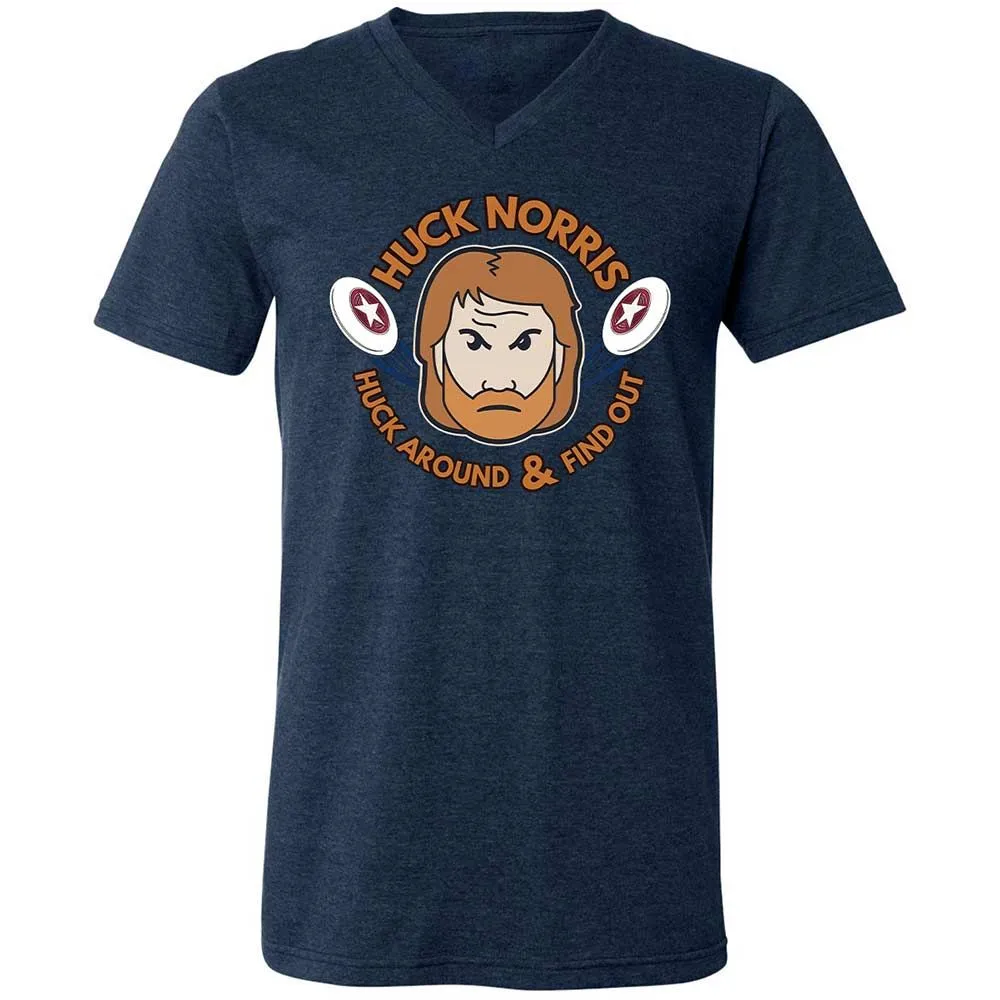 Unisex V-Neck T-Shirt - LNYD3Y8C - Heather Navy - 13