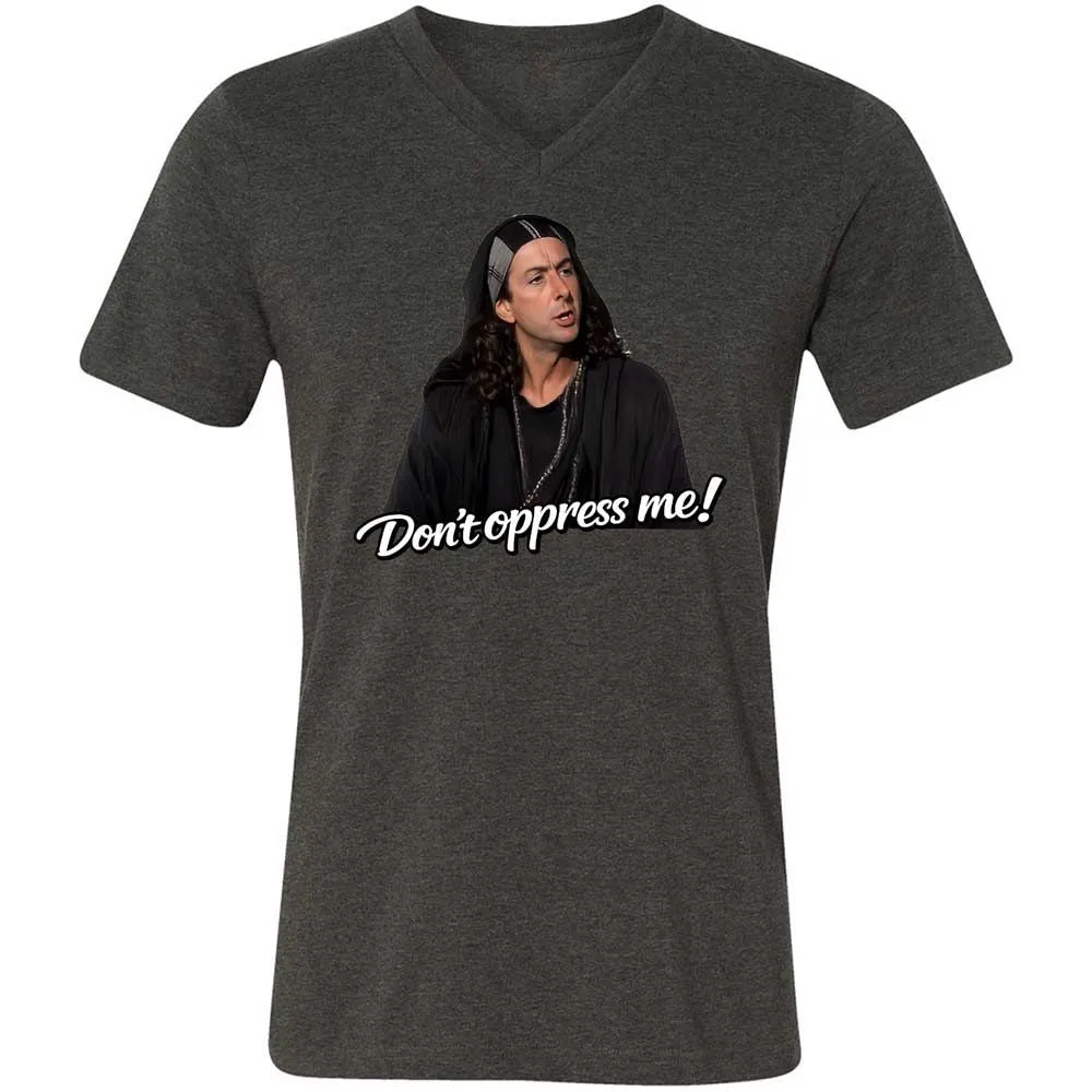 Unisex V-Neck T-Shirt - 6DBA2CCF - Dark Grey Heather - 8