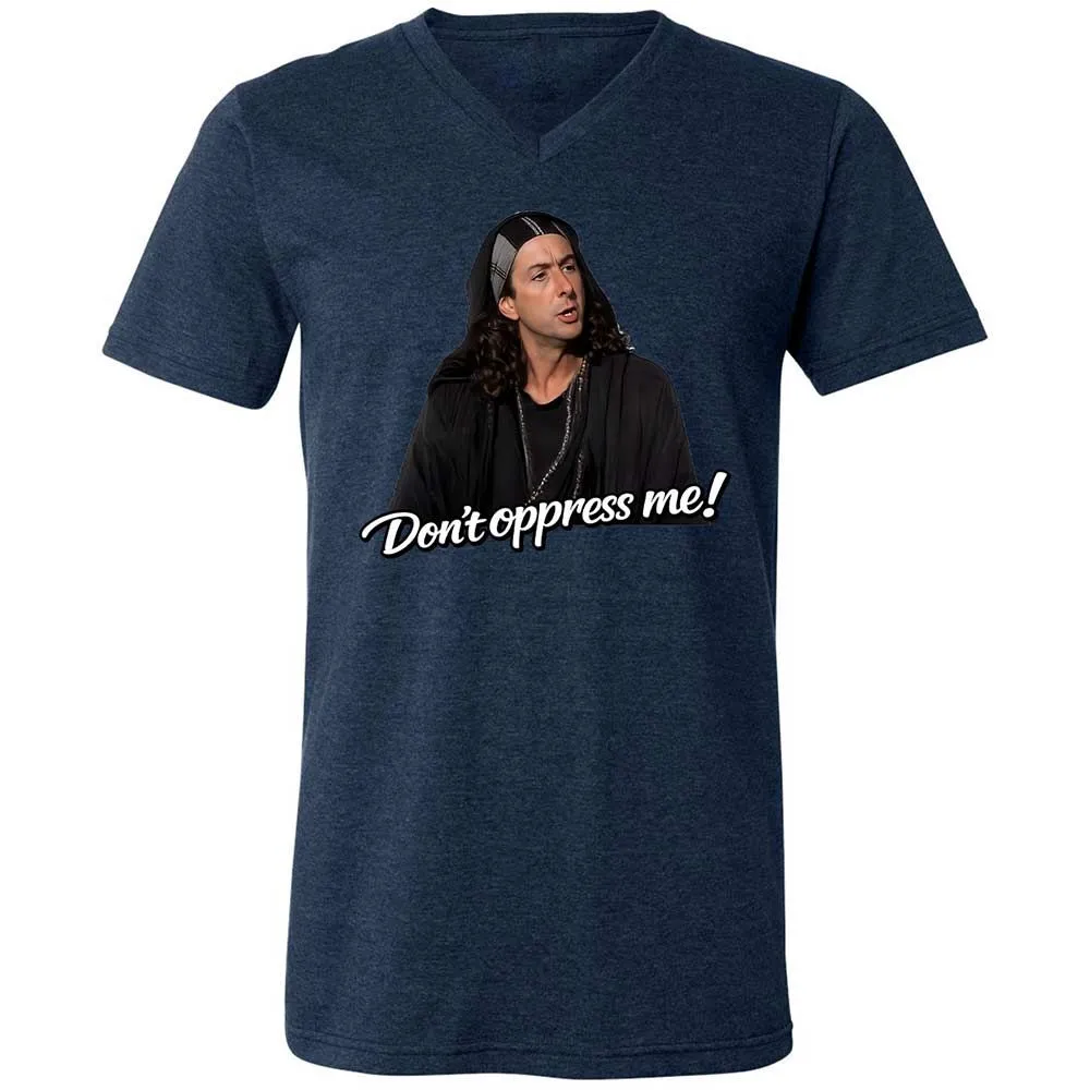 Unisex V-Neck T-Shirt - 6DBA2CCF - Heather Navy - 13