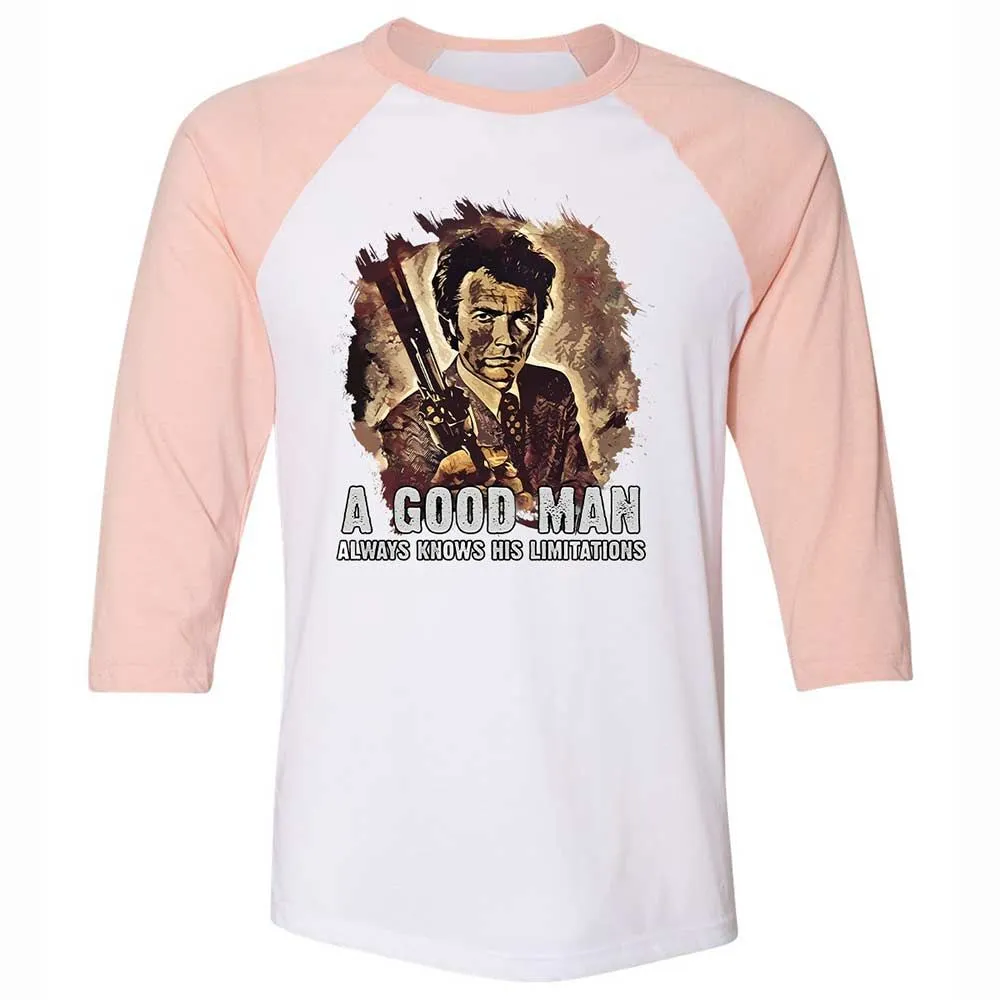 A good man always knows his limitations - White/Heather Peach - 5