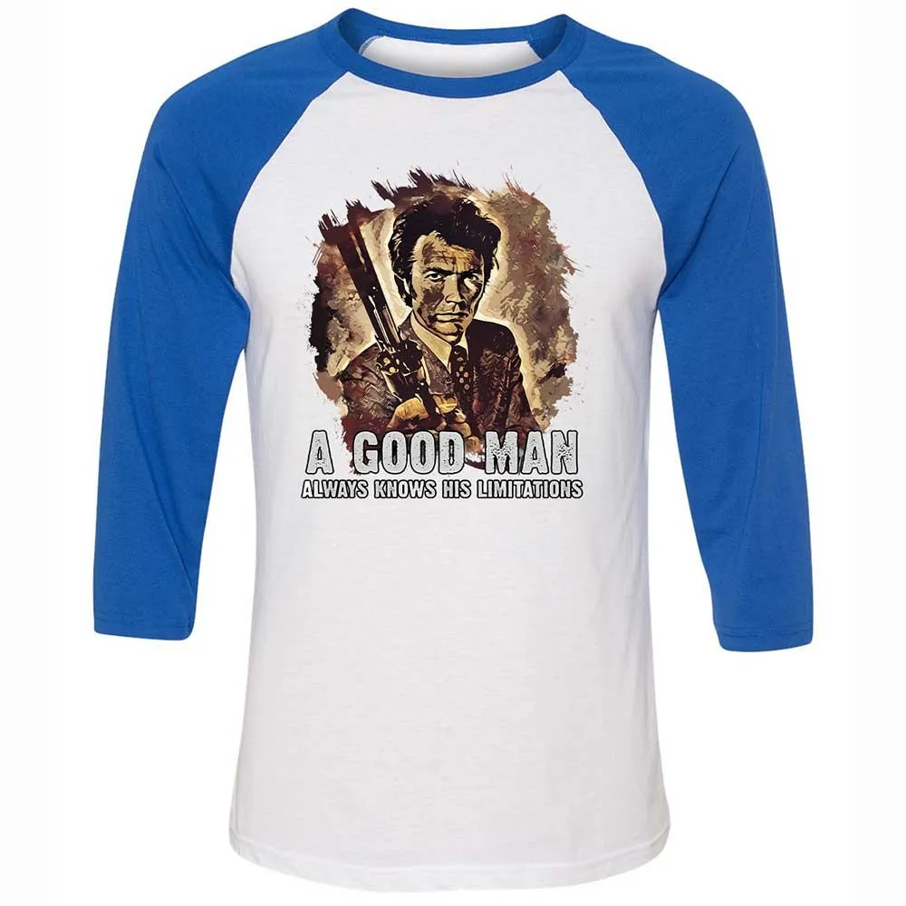 A good man always knows his limitations - White/True Royal - 10