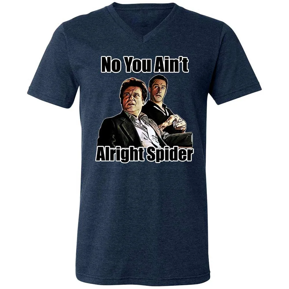 Unisex V-Neck T-Shirt - UW7N68WH - Heather Navy - 3