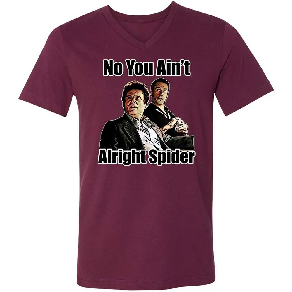 Unisex V-Neck T-Shirt - UW7N68WH - Maroon - 8