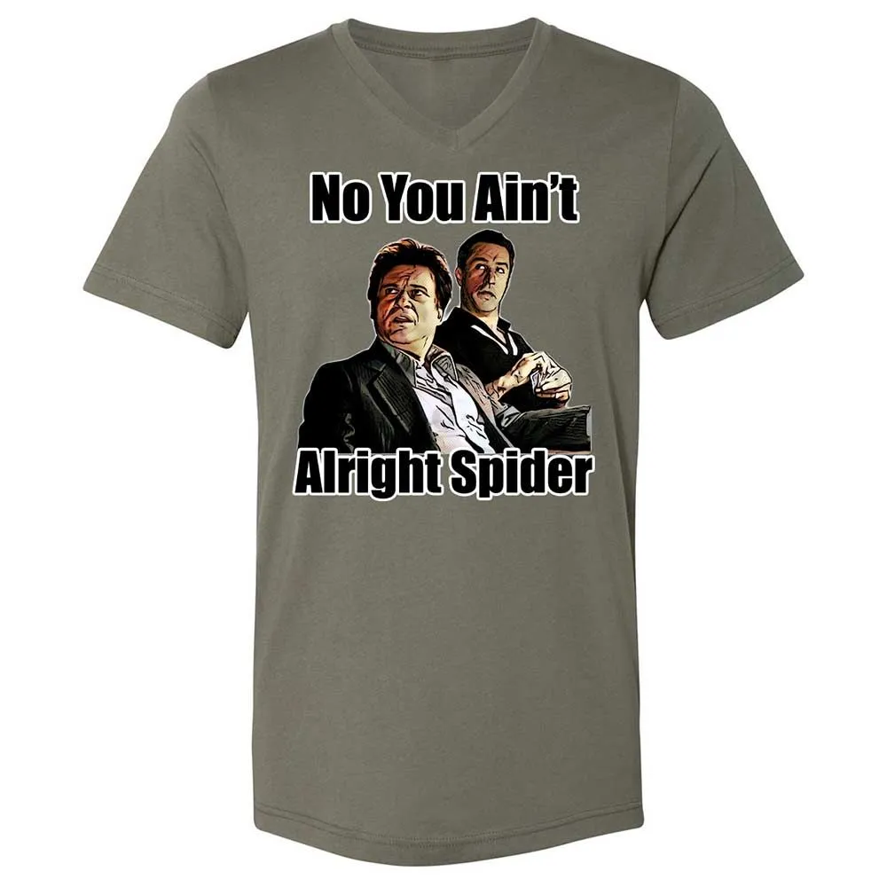 Unisex V-Neck T-Shirt - UW7N68WH - Military Green - 11