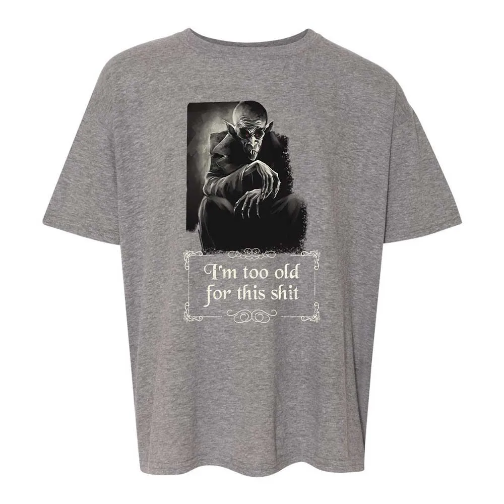 I'm too old for this shit - Graphite Heather - 12