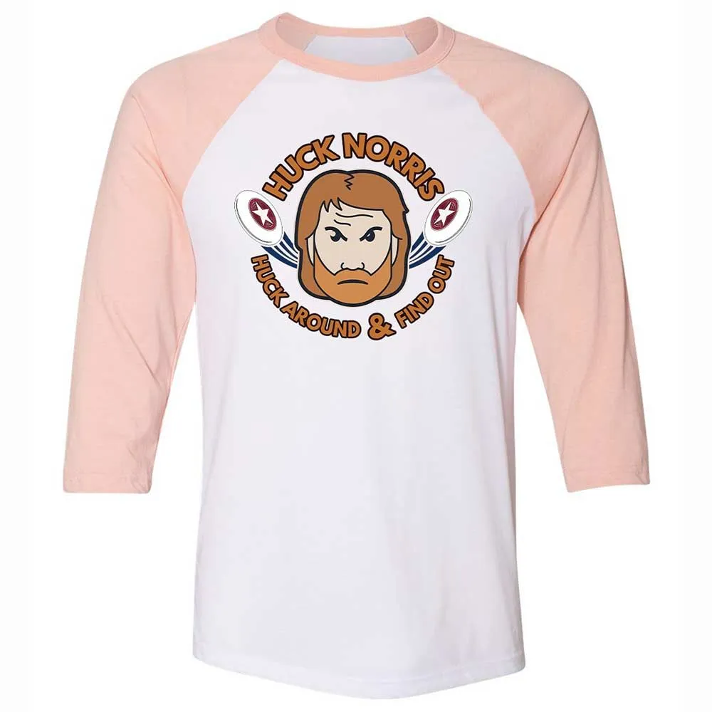 Unisex 3/4 Baseball Tee - 7B5X4BLF - White/Heather Peach - 5