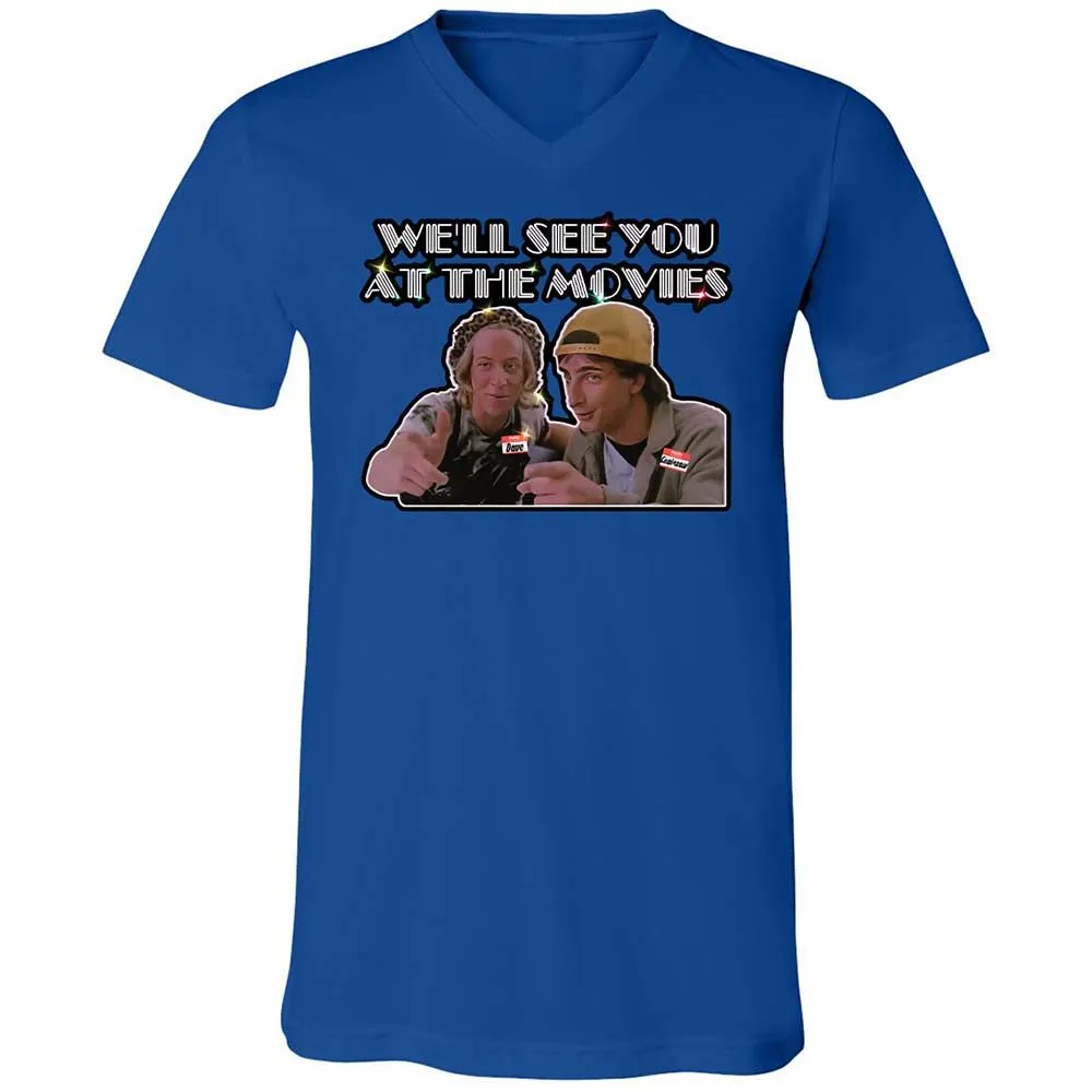Unisex V-Neck T-Shirt - NZAJ9W88 - True Royal - 4